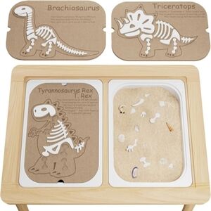 NWT Sensory Table Insert Dinosaur Fossil Puzzle Set